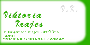 viktoria krajcs business card